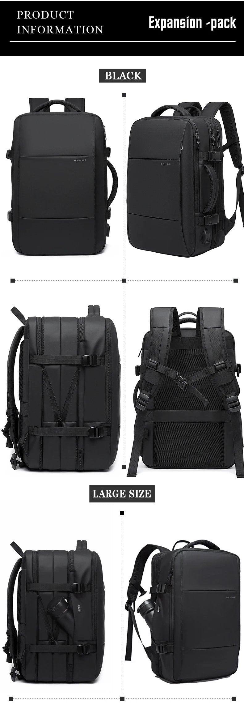 Travel Backpack Waterproof Large Capacity - Air Travel Hand Baggage