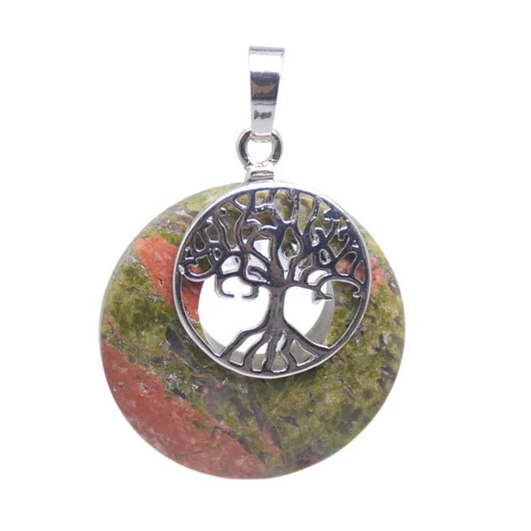 Tree of Life Natural Stones Pendant - Choose Your Gemstones - Regal Allure