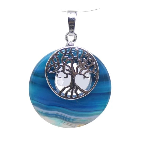 Tree of Life Natural Stones Pendant - Choose Your Gemstones - Regal Allure