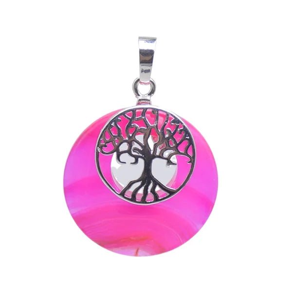 Tree of Life Natural Stones Pendant - Choose Your Gemstones - Regal Allure