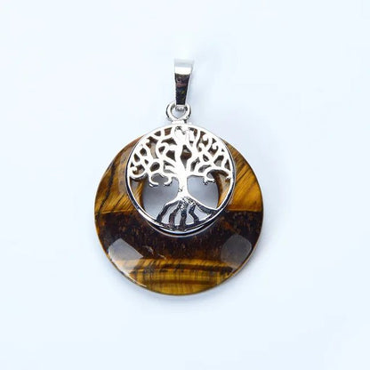 Tree of Life Natural Stones Pendant - Choose Your Gemstones - Regal Allure