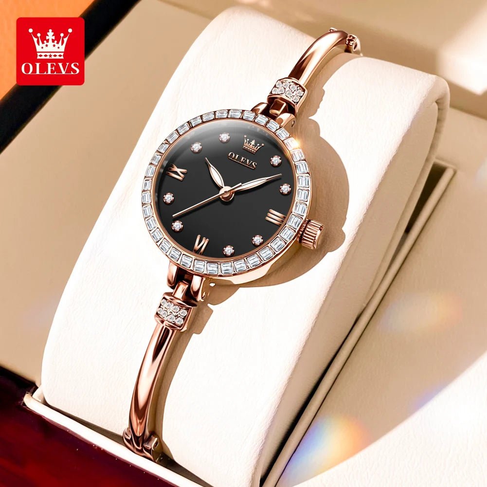 Ultra Thin 8mm Dial Watch for Women - Waterproof - OLEVS - Regal Allure