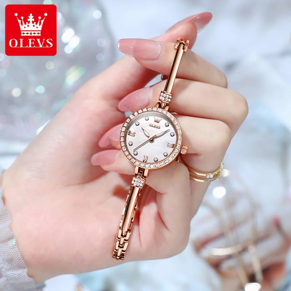 Ultra Thin 8mm Dial Watch for Women - Waterproof - OLEVS