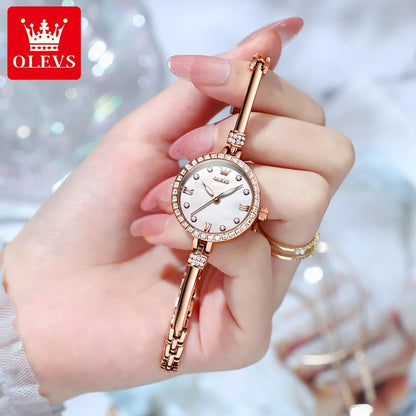 Ultra Thin 8mm Dial Watch for Women - Waterproof - OLEVS