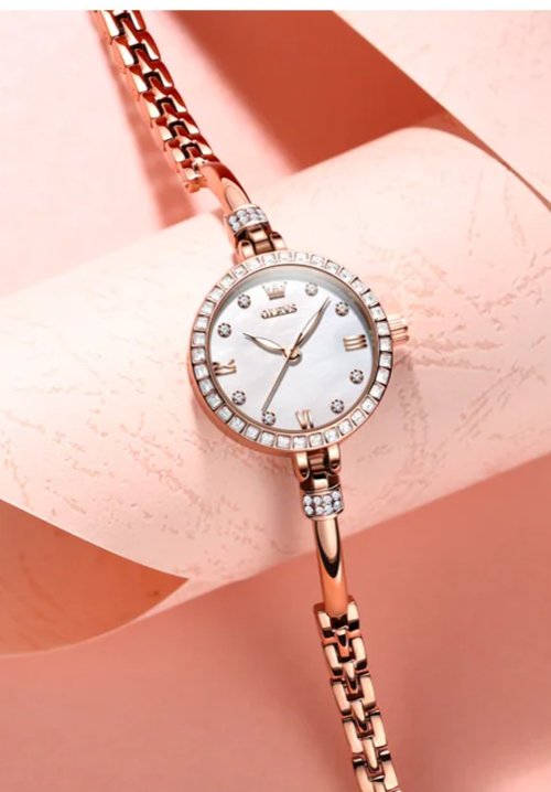 Ultra Thin 8mm Dial Watch for Women - Waterproof - OLEVS