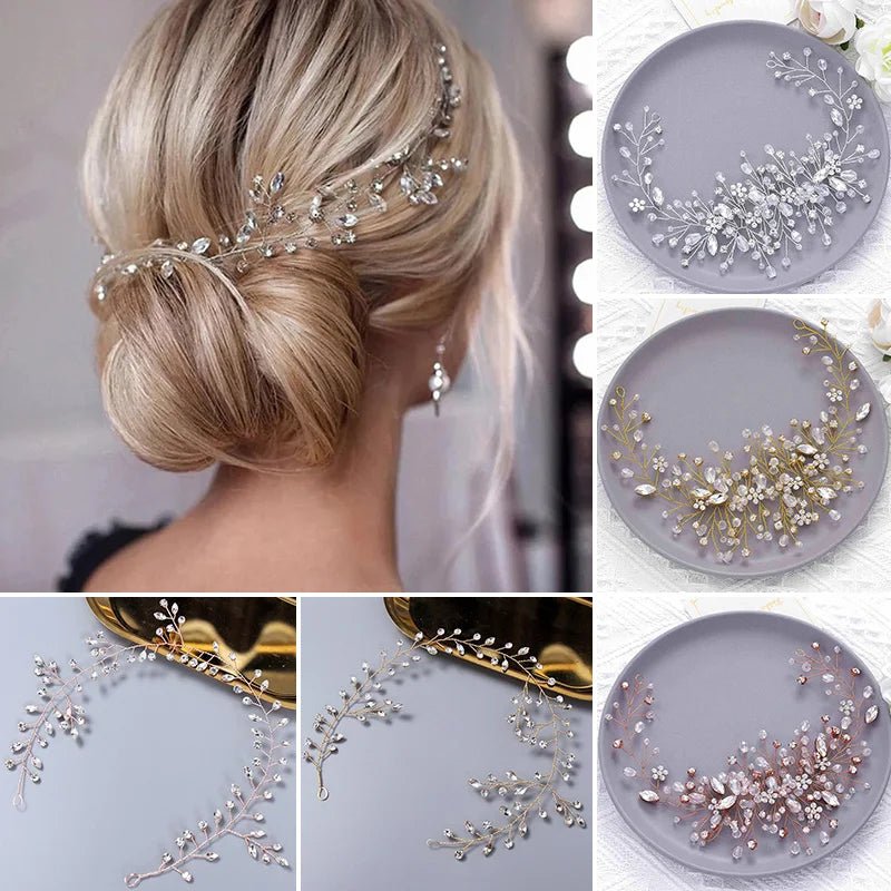 Wedding Hair Vine - Headdress Ornament Jewellery for Brides - Choose Your Style - Regal Allure