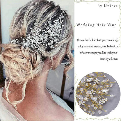 Wedding Hair Vine - Headdress Ornament Jewellery for Brides - Choose Your Style - Regal Allure