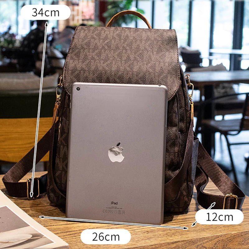 Woman Fashion Backpack Letter Printed - Travel Handbag