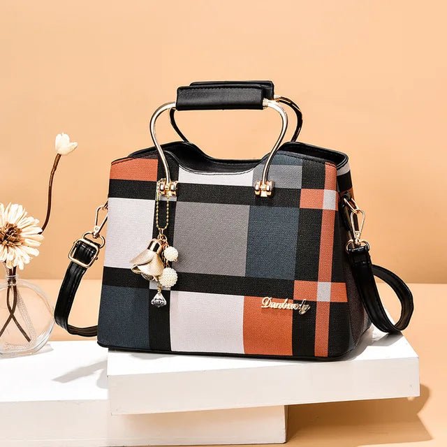 Women Fashion Bag Multicoloured - Synthetic Leather With Adjustable Strap 