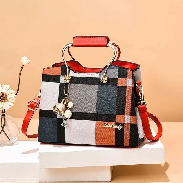 Women Fashion Bag Multicoloured - Synthetic Leather With Adjustable Strap - Regal Allure