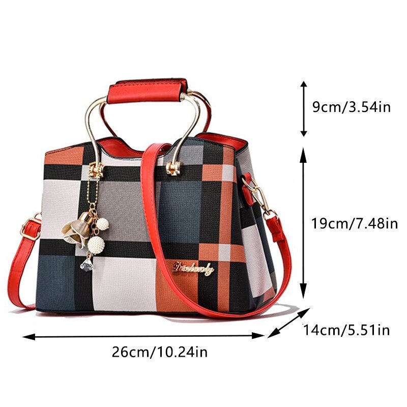 Women Fashion Bag Multicoloured - Synthetic Leather With Adjustable Strap 