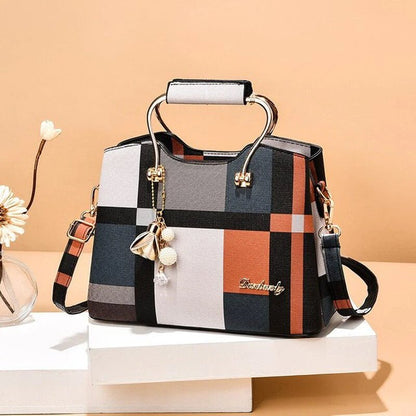 Women Fashion Bag Multicoloured - Synthetic Leather With Adjustable Strap 