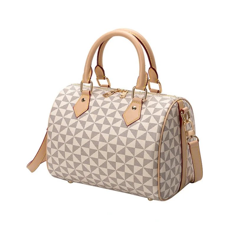 Women Vintage Boston Bags Designer Pattern 