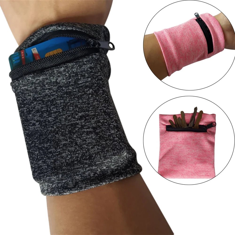 Wrist Wallet Pouch With Zipper For Jogging, Cycling or Gym - Regal Allure