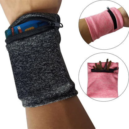 Wrist Wallet Pouch With Zipper For Jogging, Cycling or Gym - Regal Allure