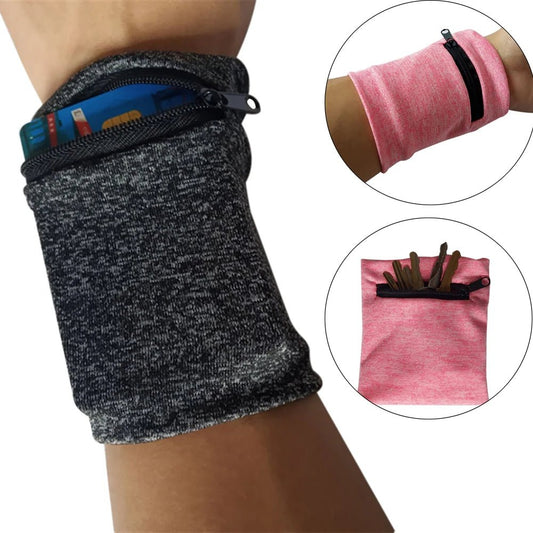 Wrist Wallet Pouch With Zipper For Jogging, Cycling or Gym - Regal Allure